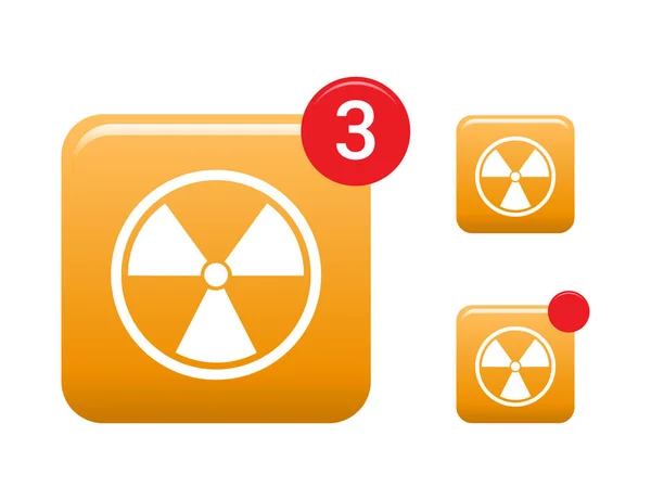 Virus Alert Icons Vector Set — Vettoriale Stock