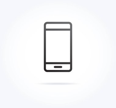 Akıllı Telefon Hattı Vektör Simgesi