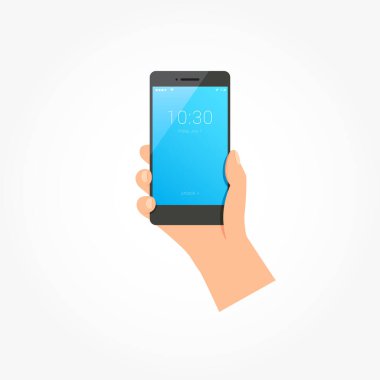 Modern Telefon Vektörü İllüstrasyonu