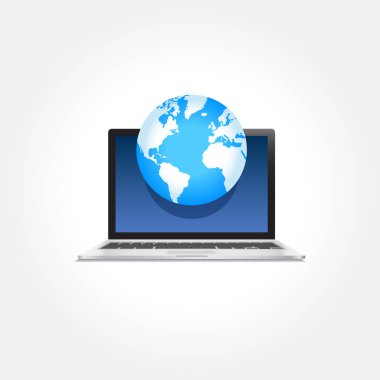 Laptop World Globe Simgesi ResimleriName