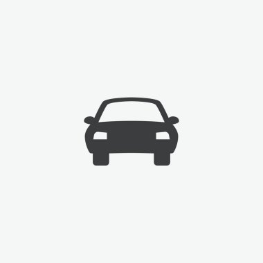 Otomobil Düz Vektör Simgesi