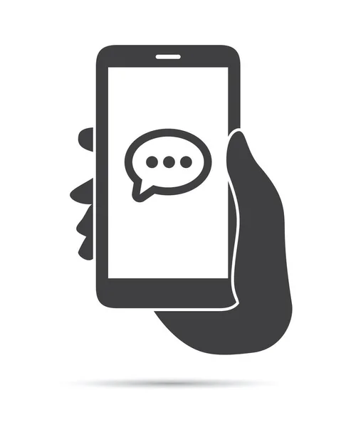 Icône Message Téléphone Portatif — Image vectorielle
