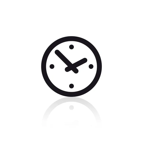 Uhr Flaches Vektorsymbol — Stockvektor