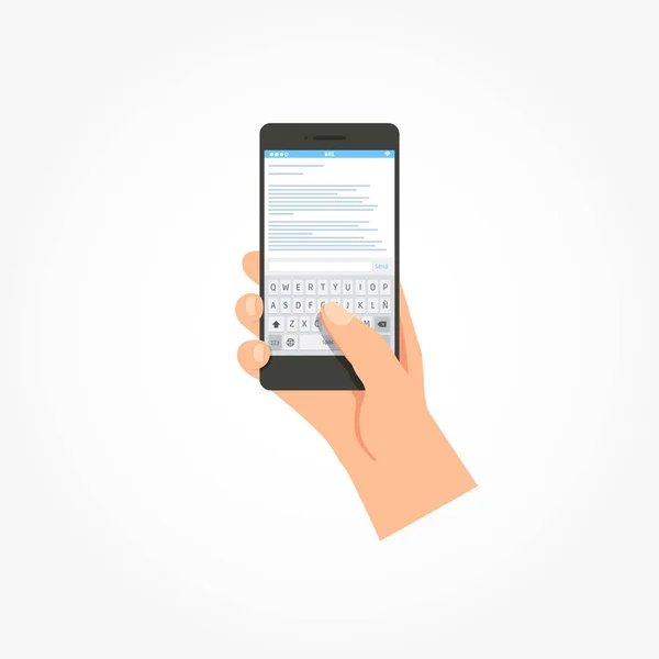 Telefone Correio Mensagem App Vector —  Vetores de Stock