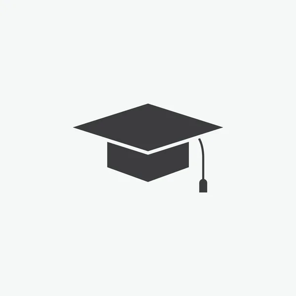 毕业帽平面矢量图标 — 图库矢量图片