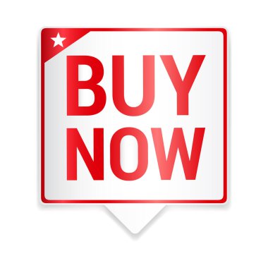 Şimdi Kırmızı Etiket Vektörünü Al