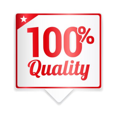 % 100 Kalite Kırmızı Etiket Vektörü