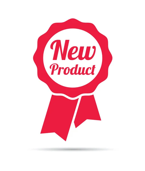Novo Produto Shopping Ribbon Vector — Vetor de Stock