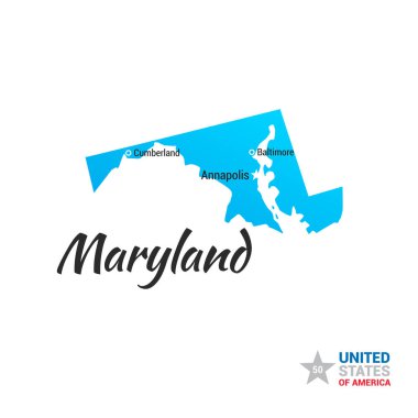 Maryland ABD Devlet Haritası