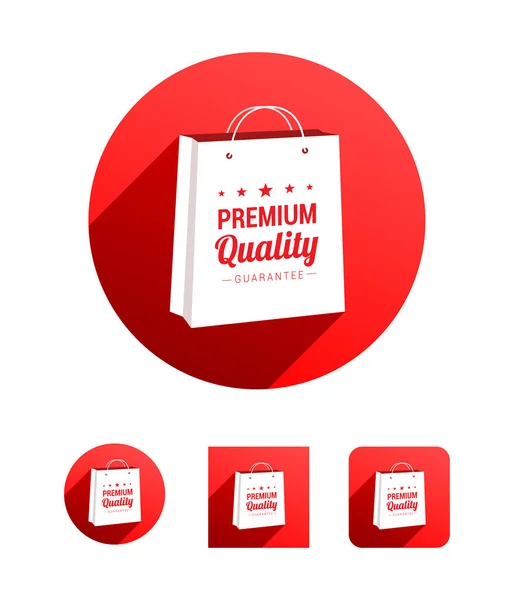 Premium Quality Shopping Bag Vector Set — Stock Vector