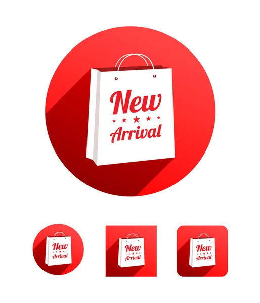 Nuovo Arrivo Shopping Bag Vector Set — Vettoriale Stock