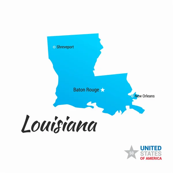 Louisiana ABD Devlet Haritası
