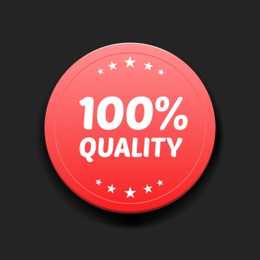 % 100 Kalite Yuvarlak Vektör Etiketi