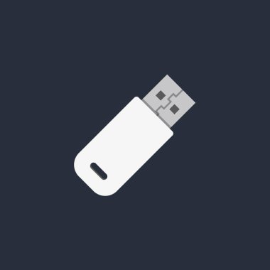 USB Çubuk Kalem Sürücüsü Düz Renk Simgesi