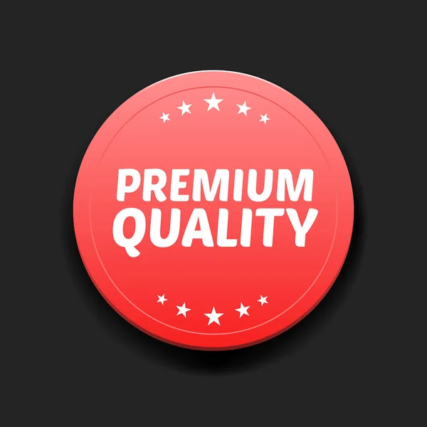 Okrągły Znak Jakości Premium — Wektor stockowy