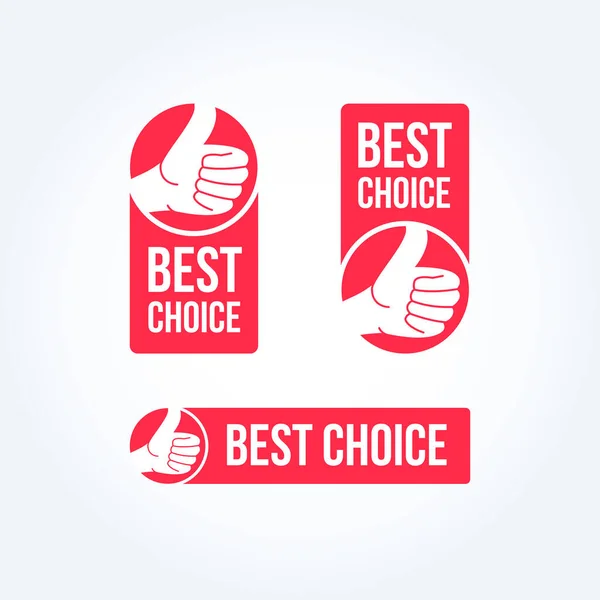 Best Choice Labels Set — Stockvector
