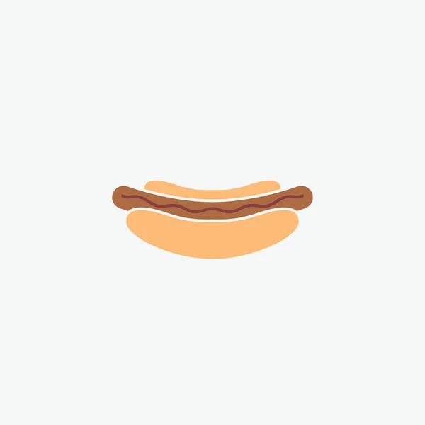 Icône Vectorielle Couleur Hot Dog — Image vectorielle