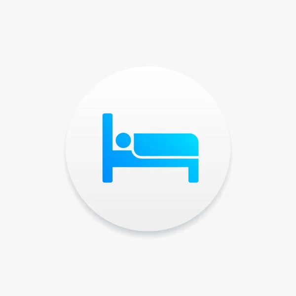 Schlafbett Vector Icon — Stockvektor
