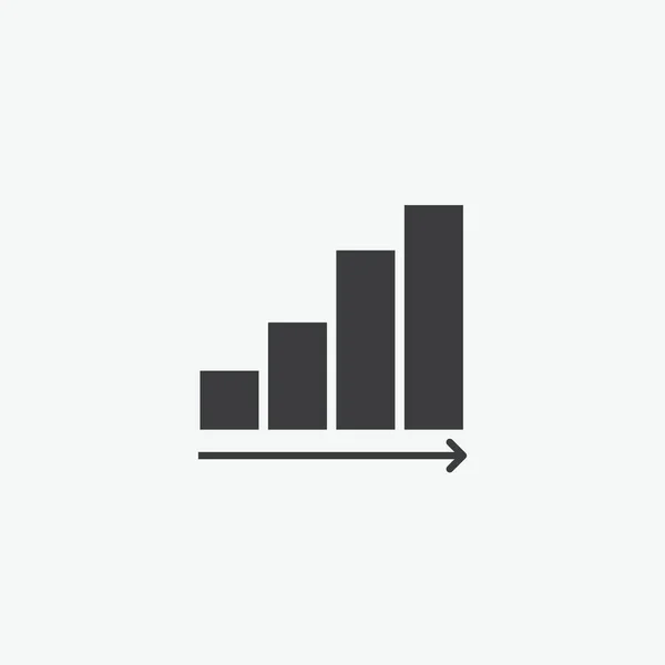 Grafische Balken Statistiken Flaches Vektor Symbol — Stockvektor