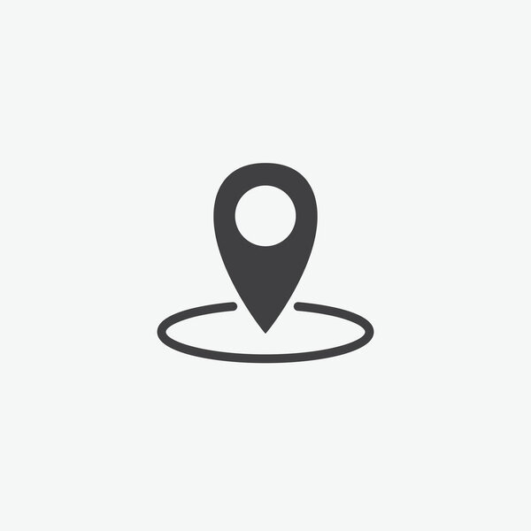 Location Pin Flat Vector Icon