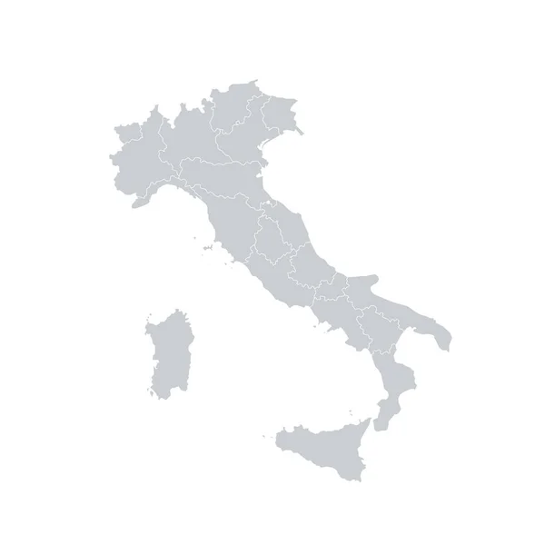 Вектор Карты Регионов Италии — стоковый вектор
