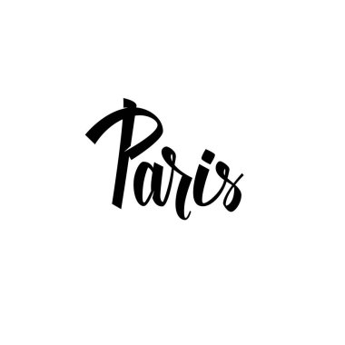 Paris Şehri Kaligrafi Harfleri