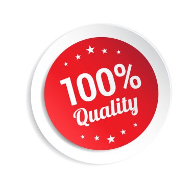 % 100 Kalite Alışveriş Vektörü Etiketi