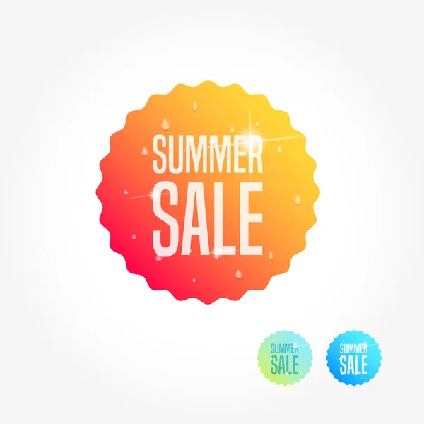 Summer Sale Commercial Shopping Label — Stock Vector