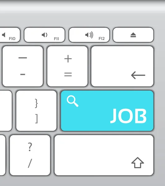 Job Enter Button Keyboard Vector — Stock Vector