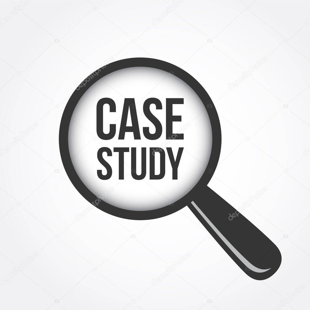 Case Study Magnifying Glass Vector