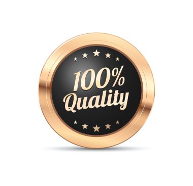 % 100 Kalite Rozet Vektörü
