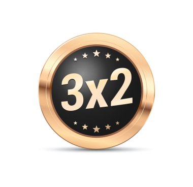 3x2 Teklif Rozeti Vektörü