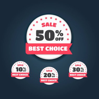 En İyi Seçenek% Off Etiketleri Ayarlandı