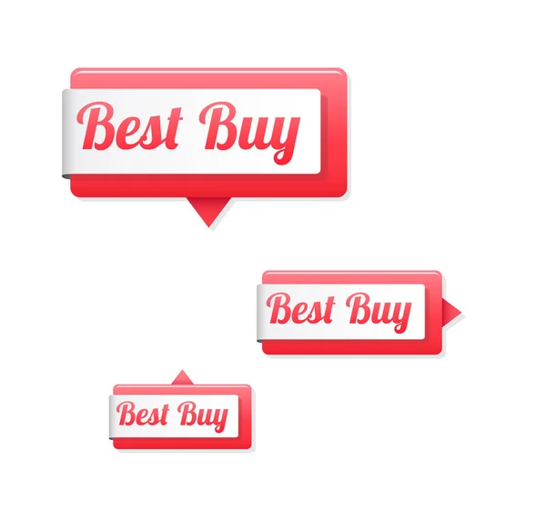 Best Buy Tags Vector Set — Stock Vector