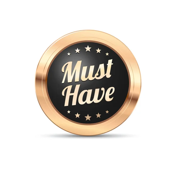 Deve Avere Badge Vector — Vettoriale Stock