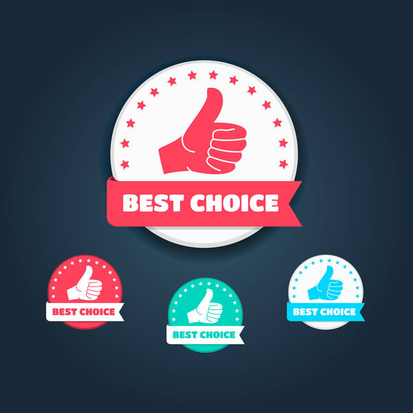 Best Choice Thumbs Up Labels Set