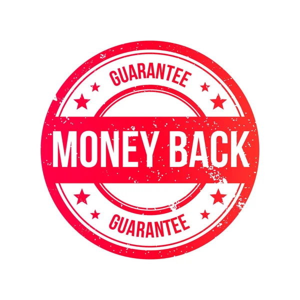 Money Back Grunge Ribbon Stamp Vector — Stock Vector