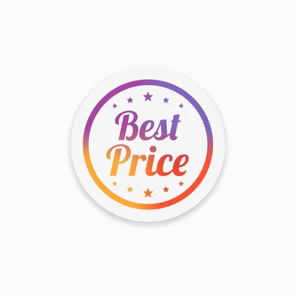 Bestpreis Vector Label — Stockvektor