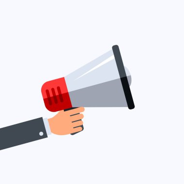 Megafon Renk Vektörü Simgesi