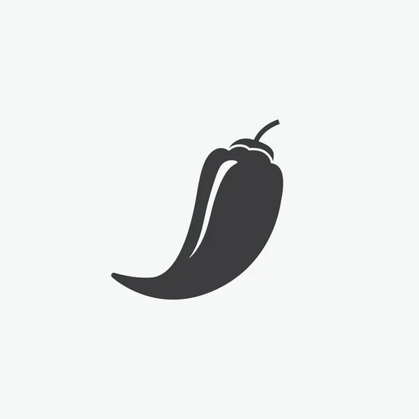 Chili Pepper Flat Vector Icon — Stock Vector