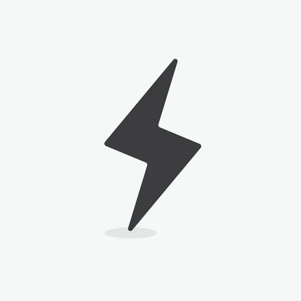 Thunder Flat Vector Icono — Vector de stock