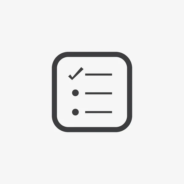 Checkliste Flat Vector Icon — Stockvektor