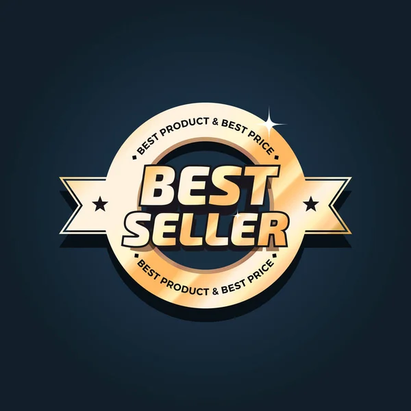 Best Seller Vector Badge — Vettoriale Stock