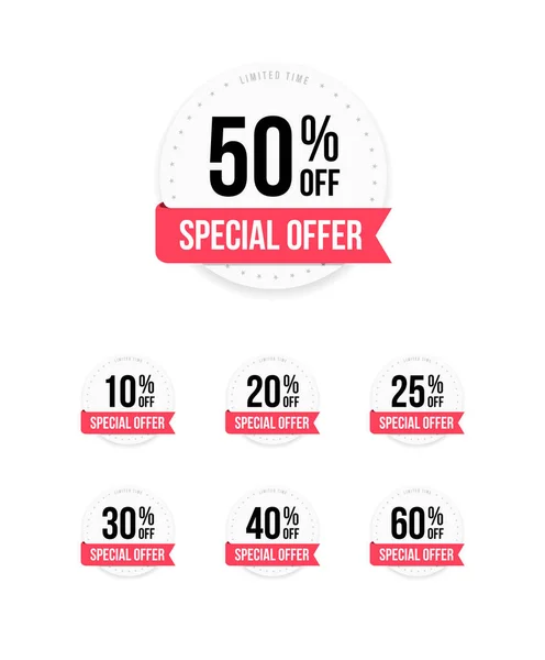 Special Offer Labels Set — Stock Vector