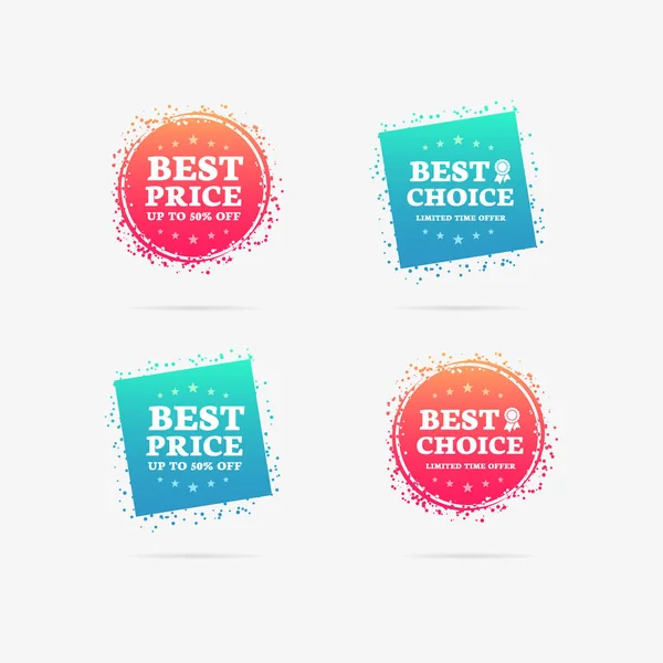 Best Price Best Choice Rabatt Auf Etiketten — Stockvektor