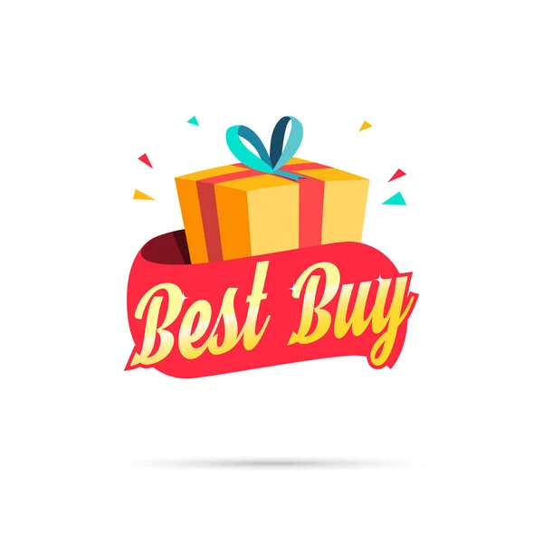 Best Buy Shopping Coffret Cadeau — Image vectorielle