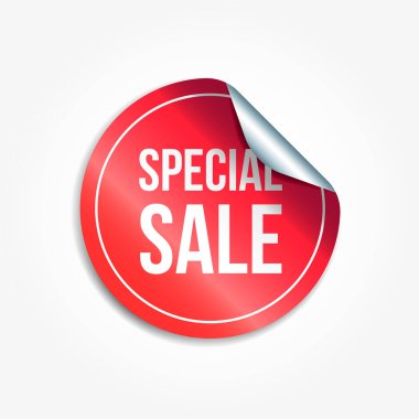 Özel Satış Vektörü Etiketi