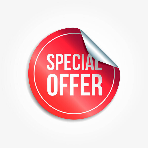Special Offer Shopping Vector Sticker