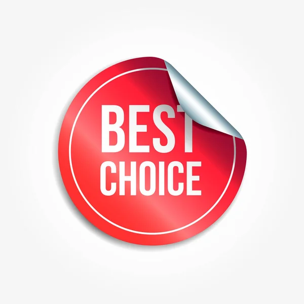 Best Choice Shopping Vector Sticker — Stockvector