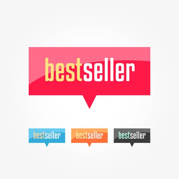 Etiquetas Compras Best Seller — Vector de stock